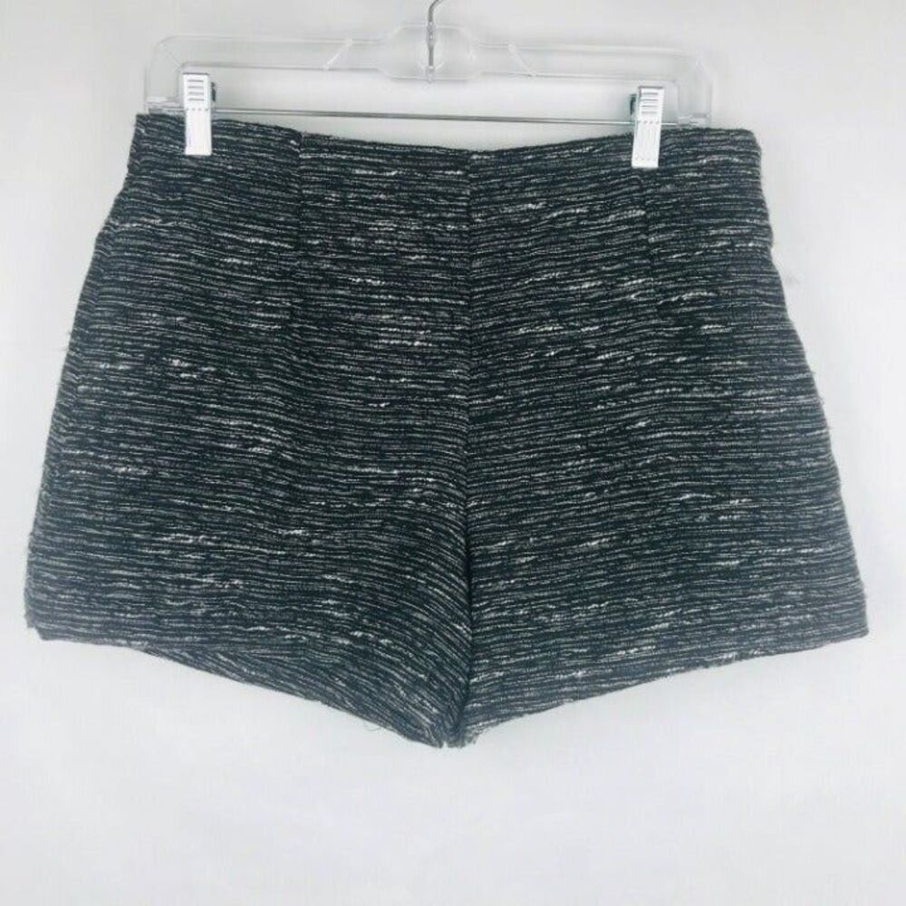 Old Navy Tweed Shorts Women Size 4 Black White City Chic Day Night